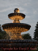 Evening at Rose Garden Fountain