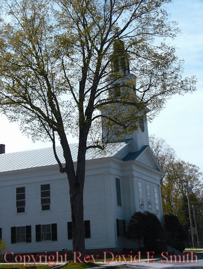 Chelsea Church And Tree Leafed Out