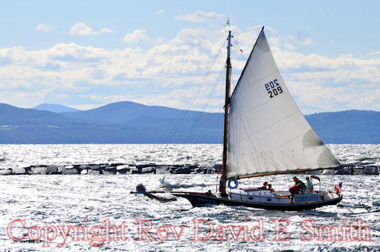 Sailboat in Burlington Harbor